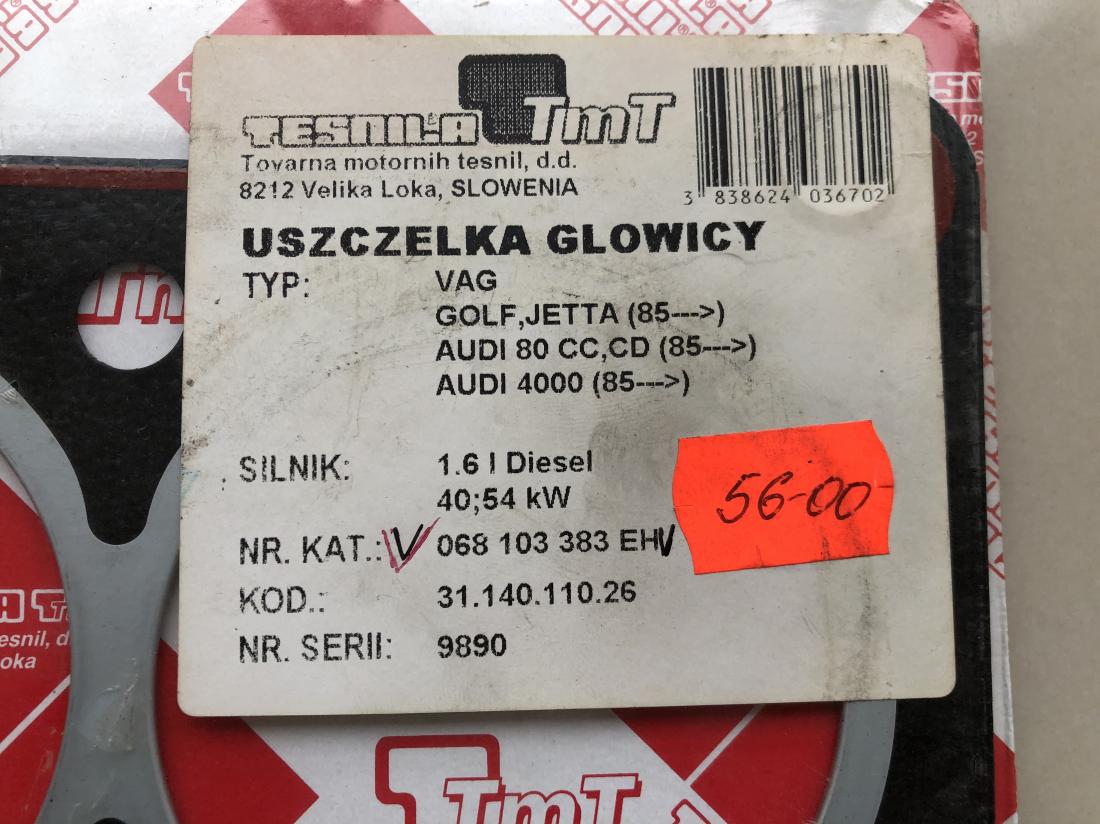 Купити Прокладка головки блока цилиндров до Tesla | 068103383EH
